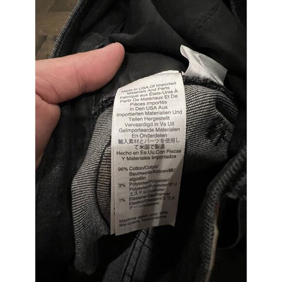 Rivet & Thread Womens Black Stretch High Rise Jeans Size 26 Made In USA Madewell - Picture 7 of 10